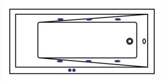 Гидромассажная ванна Whitecross Wave Slim 0111.160070.100.SOFT.GL 160x70см Soft золото