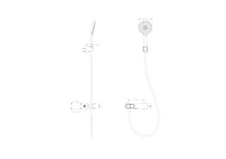 Смеситель для ванны с душем Wonzon & Woghand Muse Corno WW-A30902-MB чёрный матовый