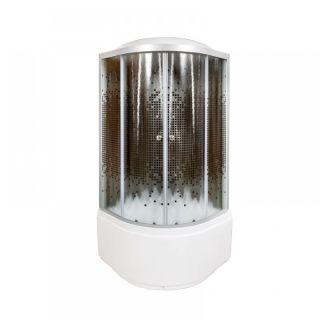 Душевая кабина Deto L 890 стандартная BLACK 90х90х215 см