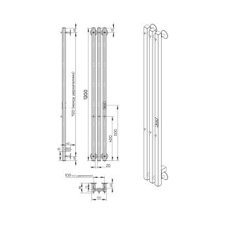 Полотенцесушитель электрический Indigo Style Pro LSPRE120-10GNSRt 120x13 см хром
