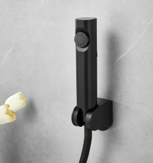 Смеситель для раковины с гигиеническим душем Maretti Florenza Black FLG32RF28, черный