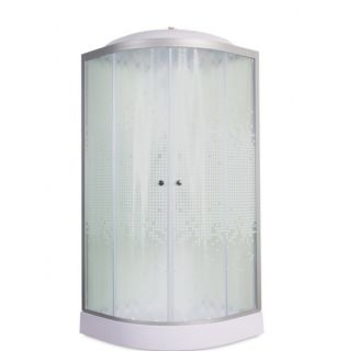 Душевая кабина Deto L 909 с электрикой 90х90х215 см