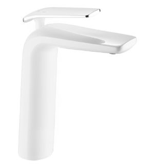 Смеситель для раковины Rose R3911F белый/хром