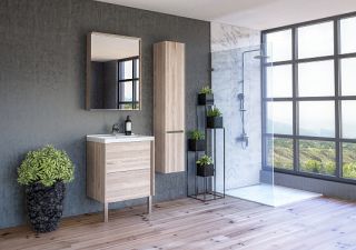 Зеркальный шкаф Акватон Стоун 60см сосна арлингтон 1A231502SX850