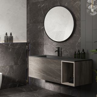 Зеркало ABBER Mond AG6201B 77см чёрный