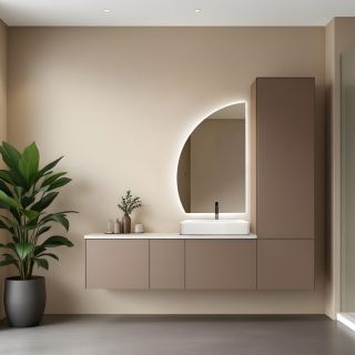 Зеркало с подсветкой ABBER Teil AG6504SL с подсветкой бесконтактный выключатель диммер