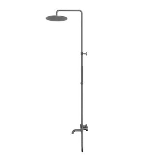 Душевая стойка термостатическая WHITECROSS Y Y1234GM оружейная сталь