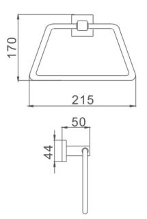 Полотенцедержатель Haiba HB8604 хром