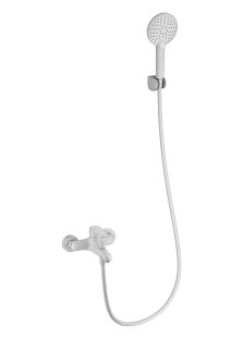 Смеситель для ванны с душем Wonzon & Woghand Alfa WW-AE3204-MW белый матовый